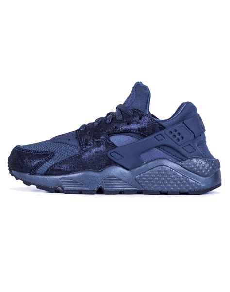 nike huarache zwart met blauw meiden|huarache shoes stockx.